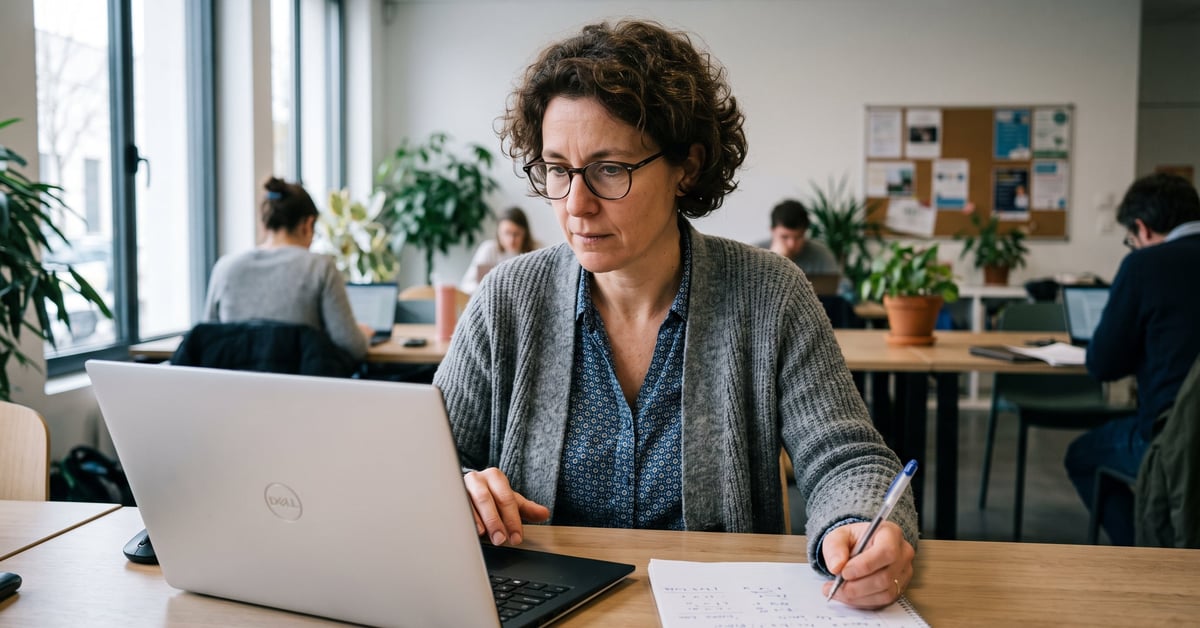 Logiciel comptable gratuit pour association affiché sur un écran d'ordinateur moderne dans un bureau associatif