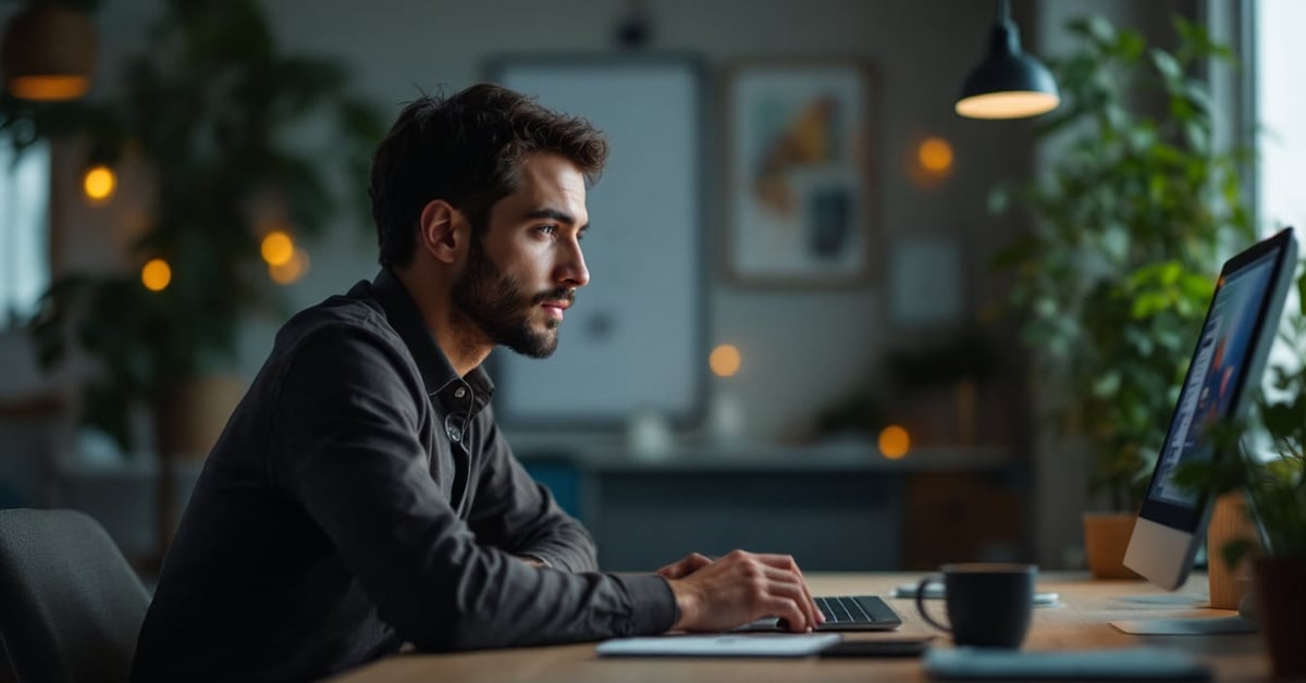Logiciel Sage comptable ouvert sur un écran d'ordinateur dans un bureau moderne