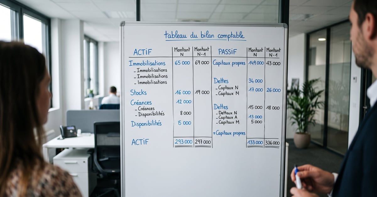 Comprendre le tableau du bilan comptable - tableau du bilan comptable