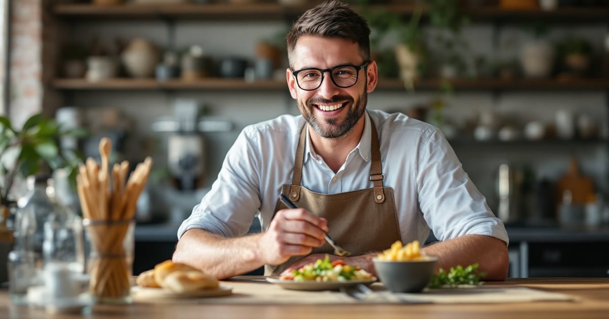 Panier repas posé sur un bureau avec des documents fiscaux et une calculatrice – panier repas impôt
