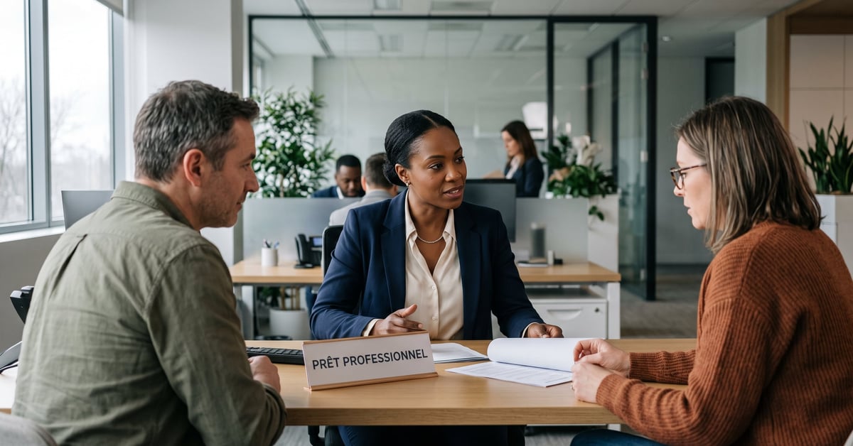 Prêt professionnel : entrepreneur consultant des documents de financement pour son activité