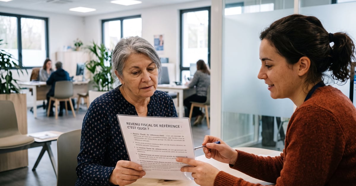 Revenu fiscal de référence : documents fiscaux et avis d'imposition sur un bureau moderne